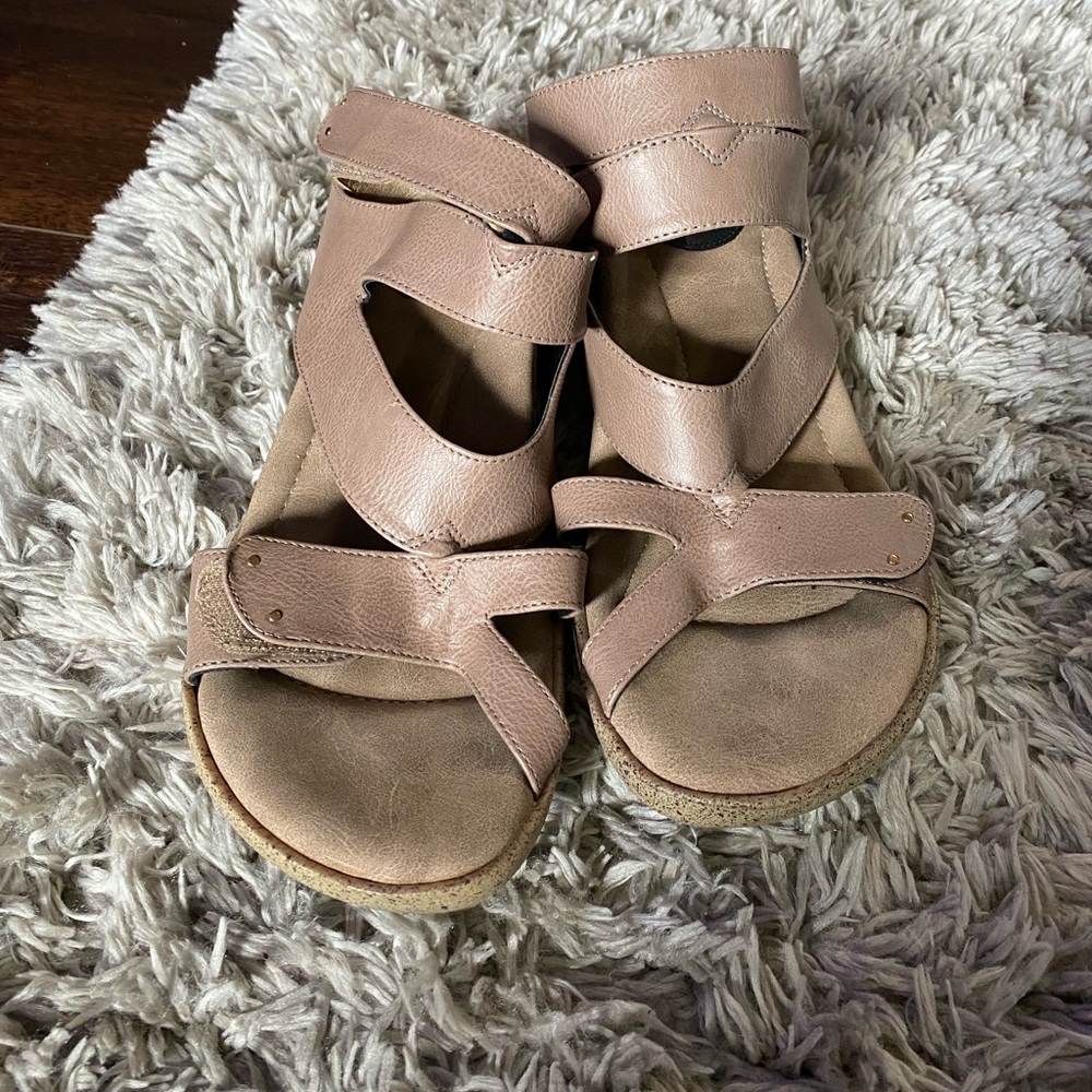 Reversible gladiator sandals, worn once.
